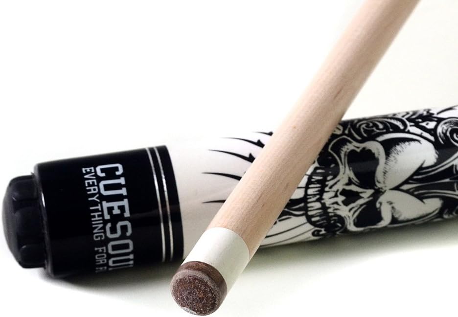 CUESOUL 58 inch 19/20/21 oz 1/2 Maple Pool Cue Stick Kit-Rockin Series