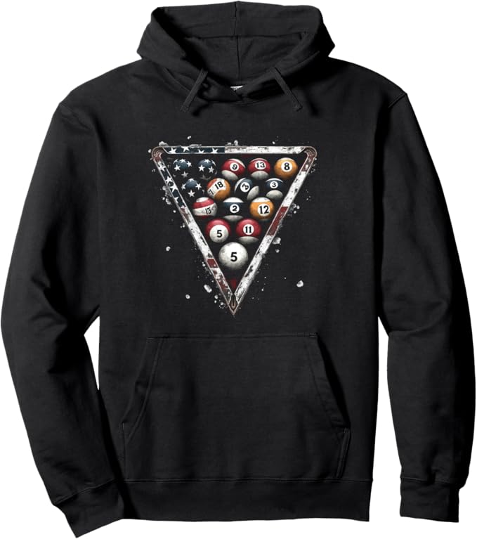 Patriotic Billiards Pullover Hoodie