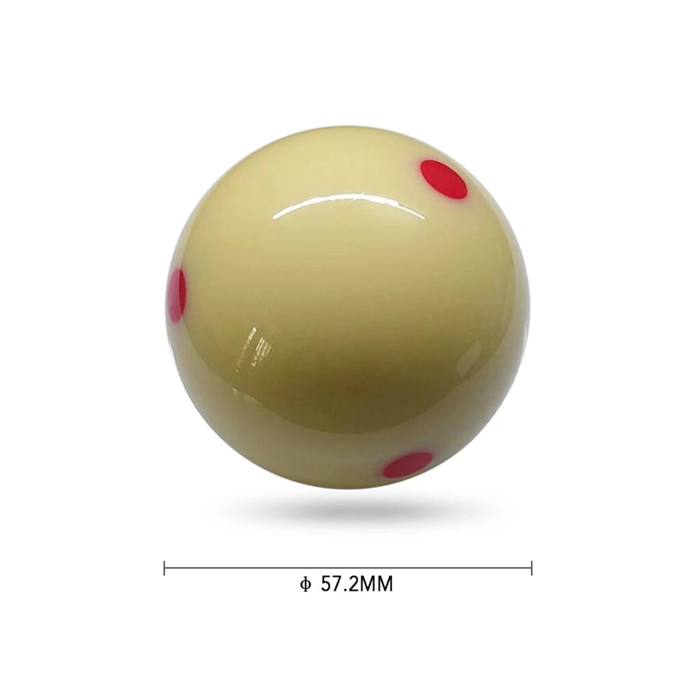 White Red Dot Cue Ball