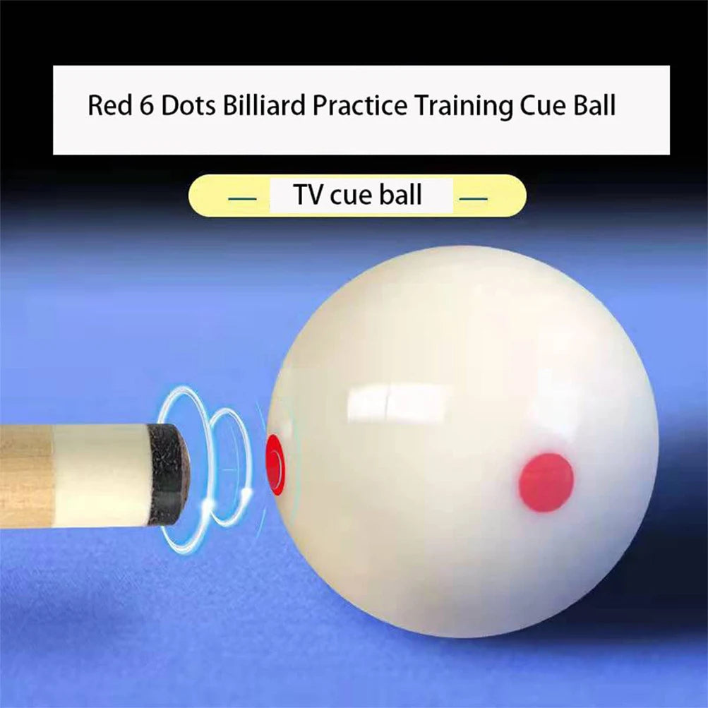 White Red Dot Cue Ball