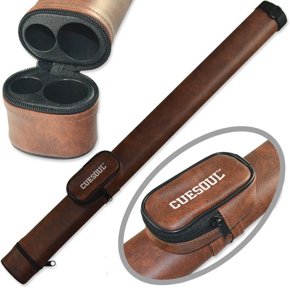CUESOUL Soocoo Series 2x4/2x2 Hard Pool Cue Case - Holds 2 Cue Butt and 4 Cue Shafts
