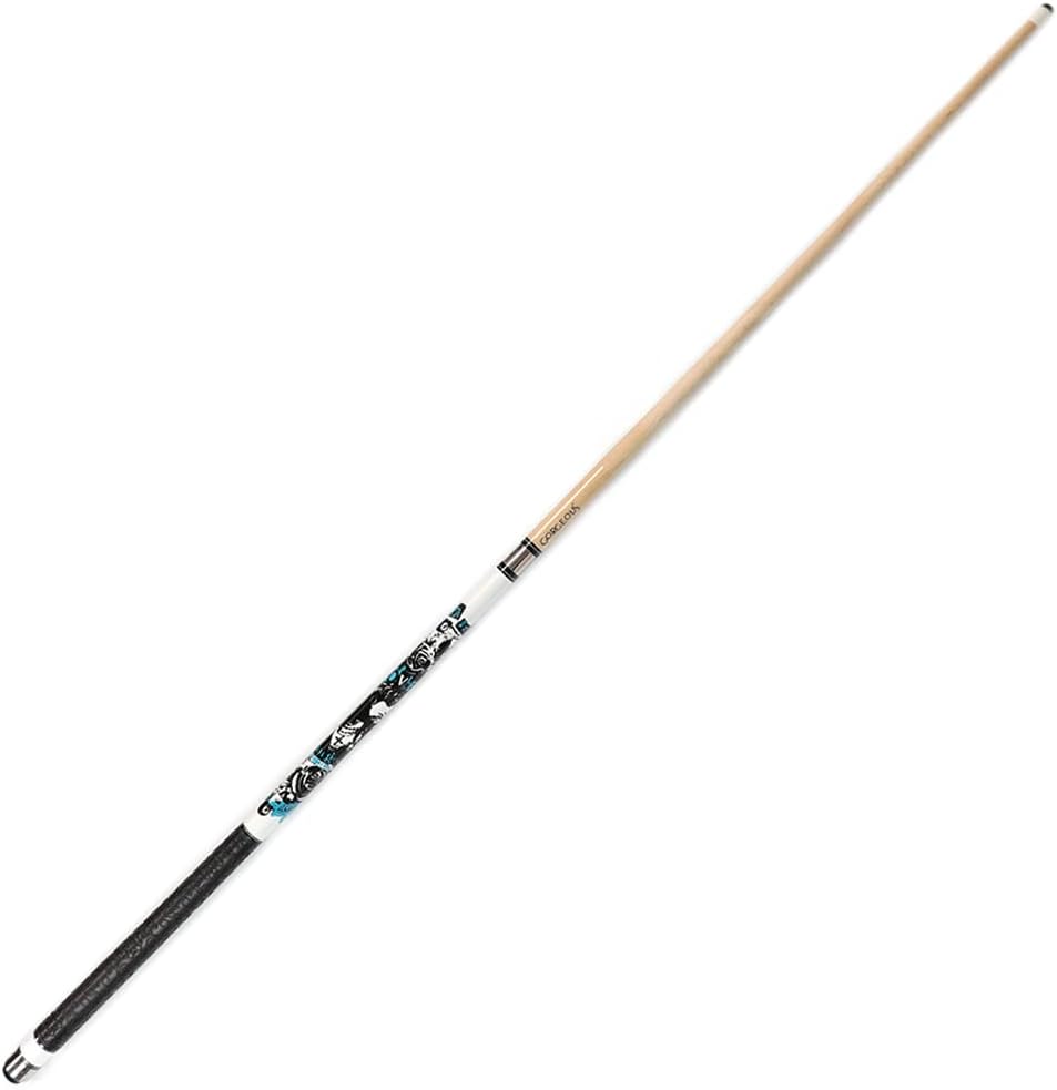 CUESOUL Gorgeous Rubber Grip 58 inch 19oz Pool Cue Stick 13mm Cue Tip-Sporty Elastic Polymer Grip Wrap