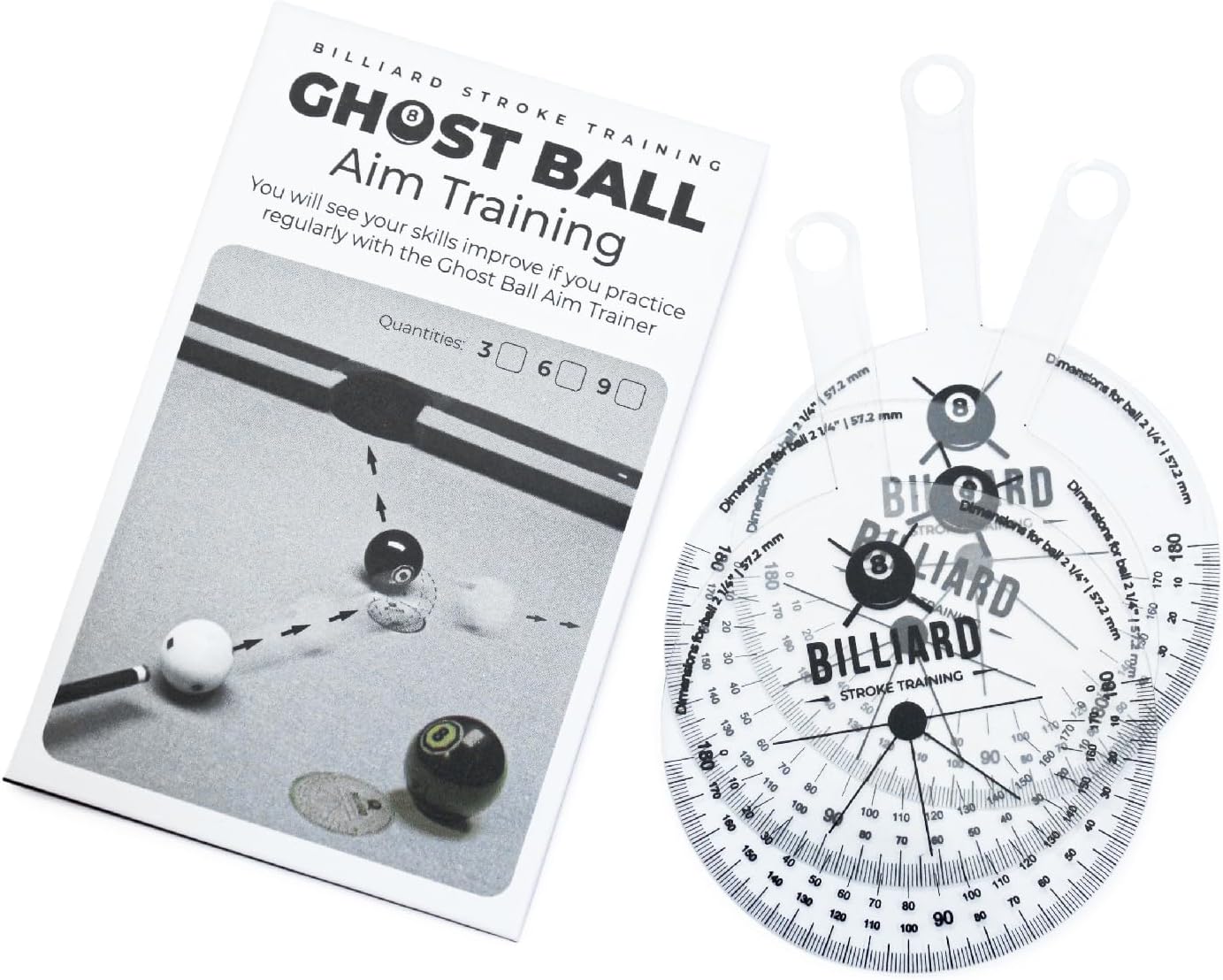 Ghost Ball Aim Trainer for Billiards | Practice Tool & Aiming Aid for Beginners & Pros – Improve Cue Ball Control & Shot Accuracy