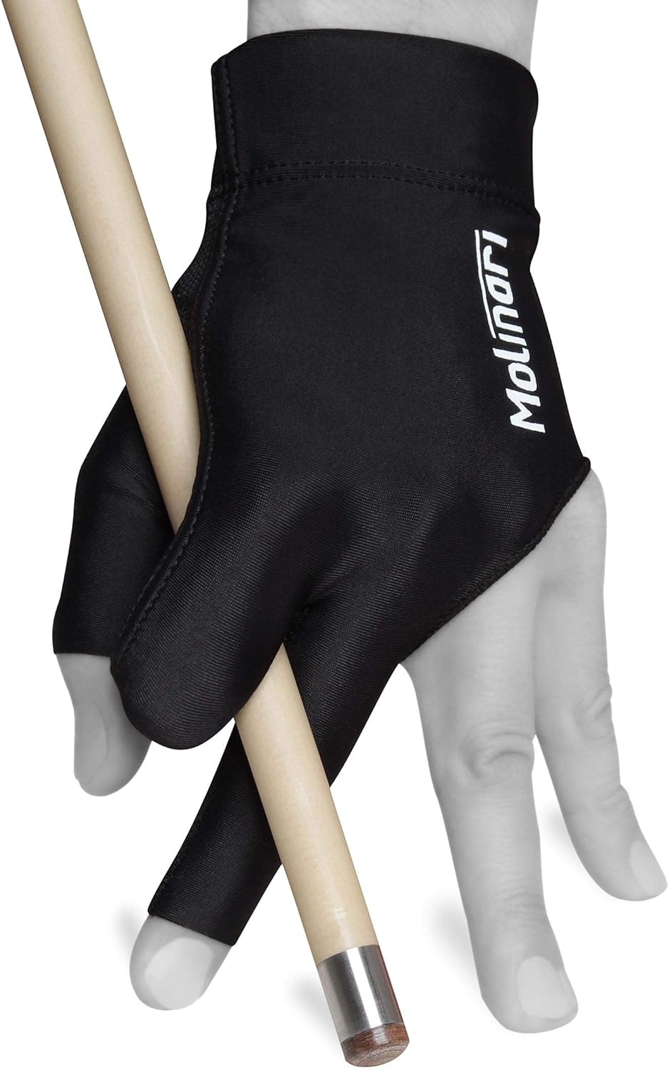 Molinari Billiard Pool Cue Glove - for Left Hand (Right-Handed Player)