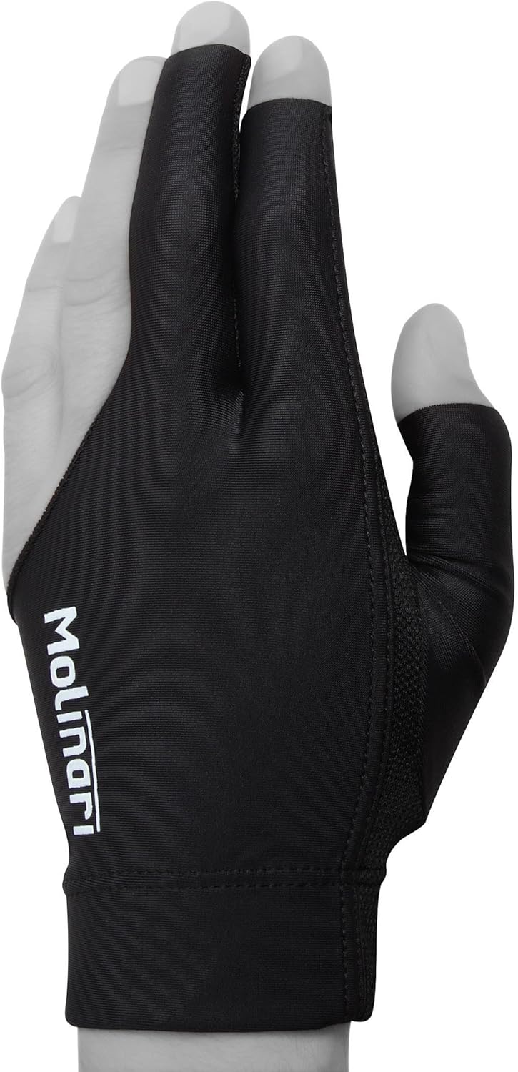 Molinari Billiard Pool Cue Glove - for Left Hand (Right-Handed Player)