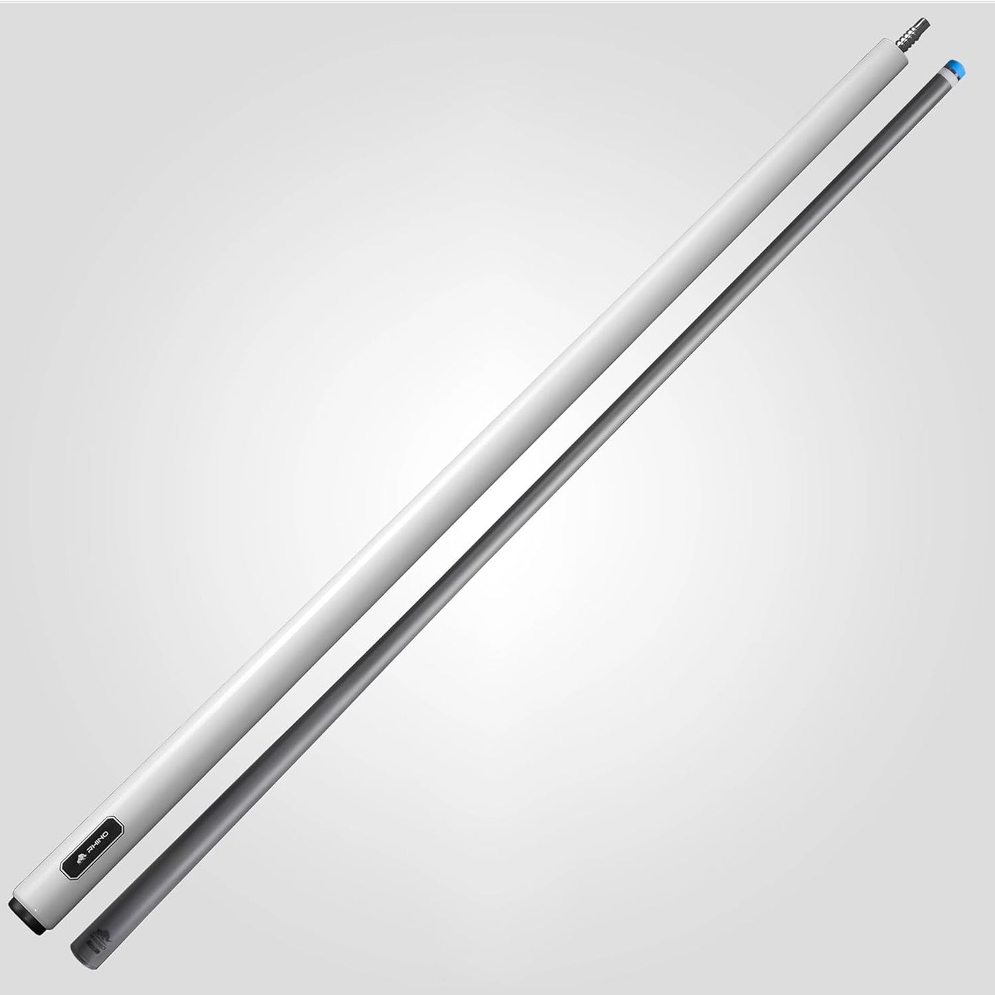 RHINO LUMINAX Pool Cue - 3/8-8 Joint - Carbon Fiber Shaft, 12.5mm Tip Diameter, Pro Taper Design, Composite Cue Butt