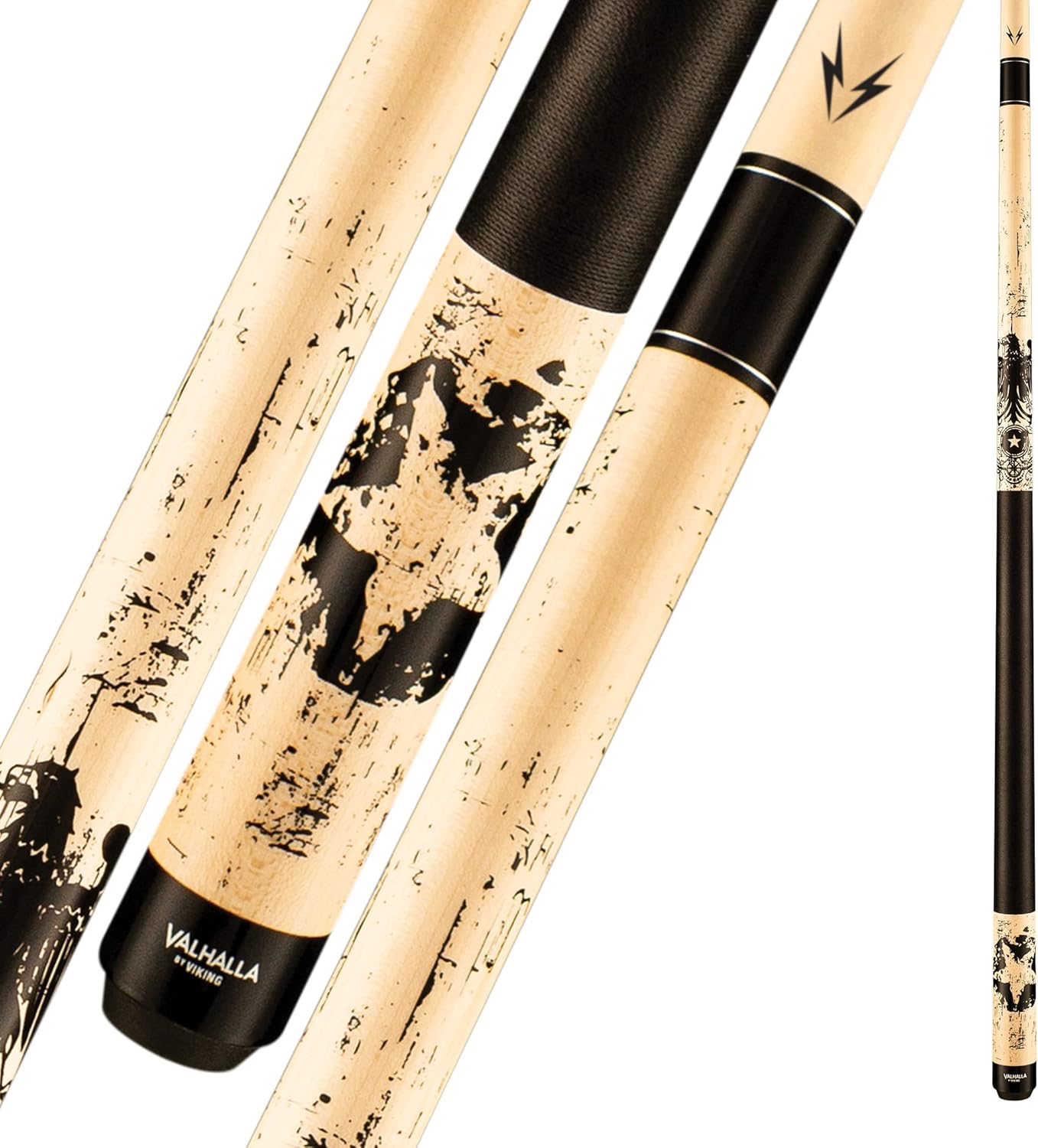 Viking Valhalla 300 & 400 Series 2 Piece 58” Pool Cue Stick, Billiard Cue Stick, Bar or House Use