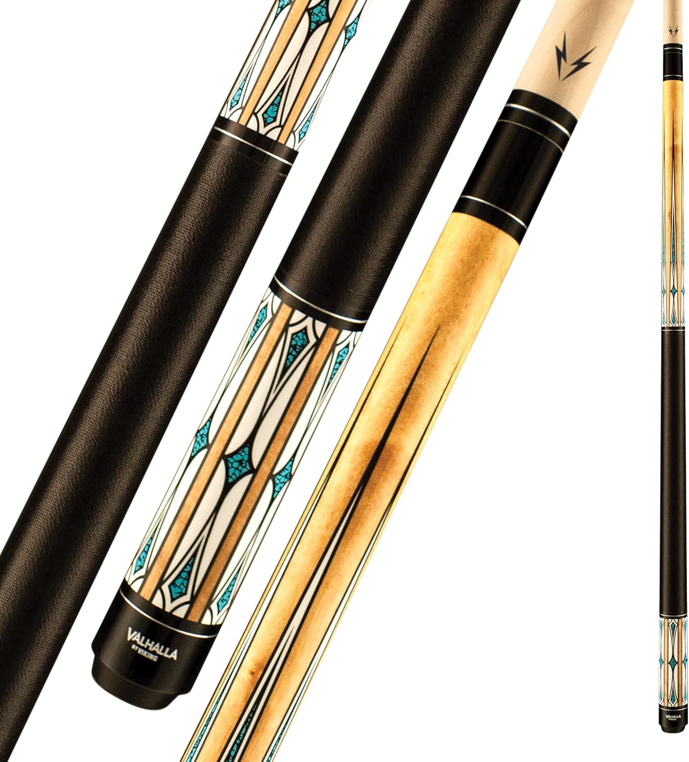Viking Valhalla 500, 600 & 700 Series 2 Piece 58” Pool Cue Stick, Billiard Cue Stick, Bar or House Use